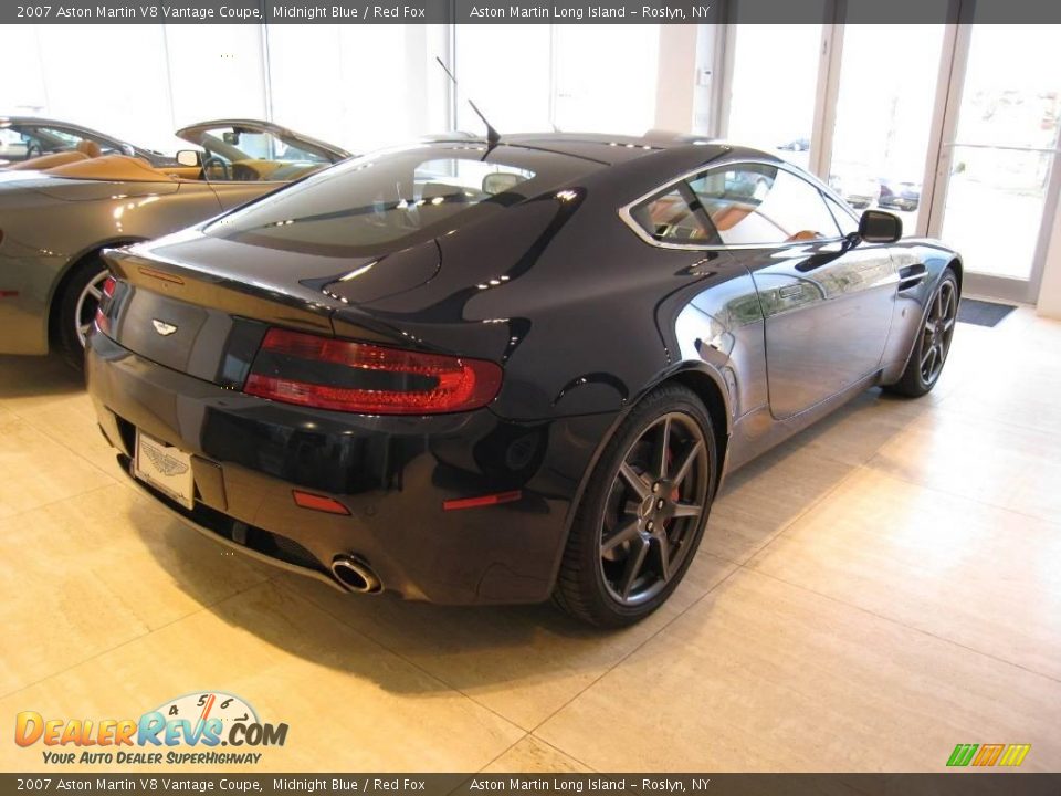 2007 Aston Martin V8 Vantage Coupe Midnight Blue / Red Fox Photo #5