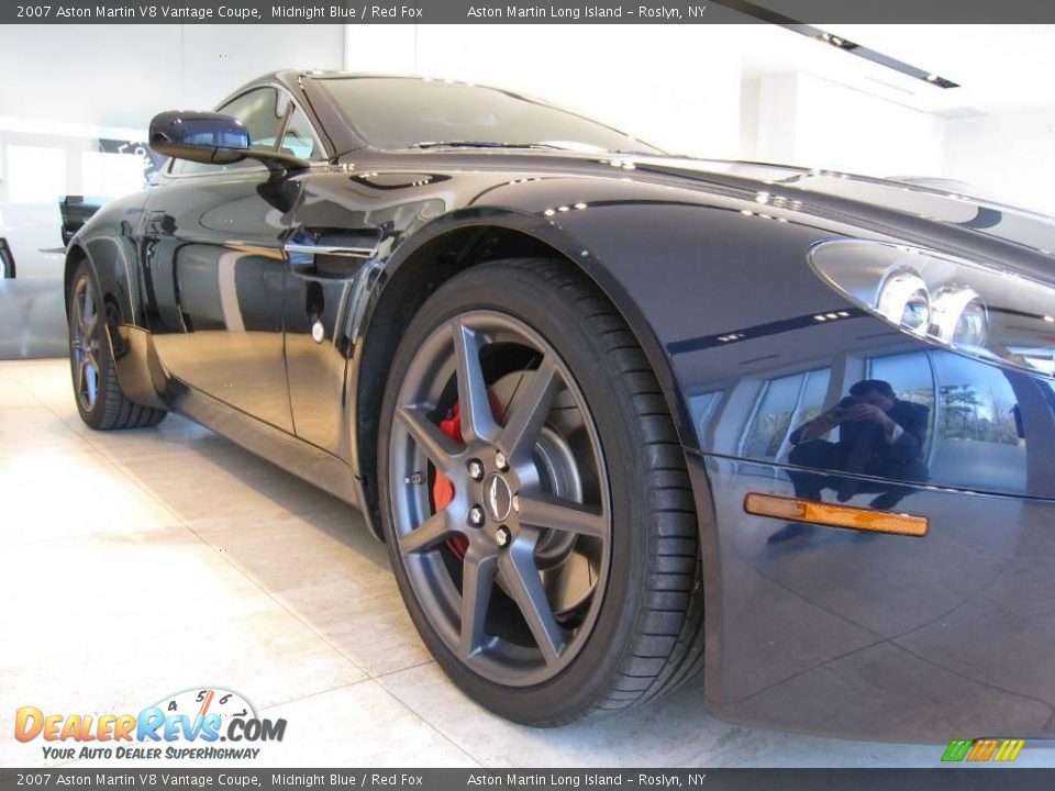 2007 Aston Martin V8 Vantage Coupe Midnight Blue / Red Fox Photo #6