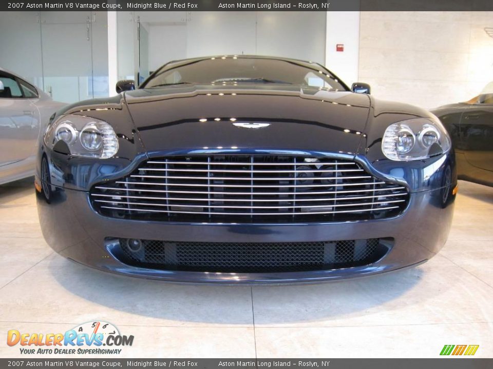 2007 Aston Martin V8 Vantage Coupe Midnight Blue / Red Fox Photo #7