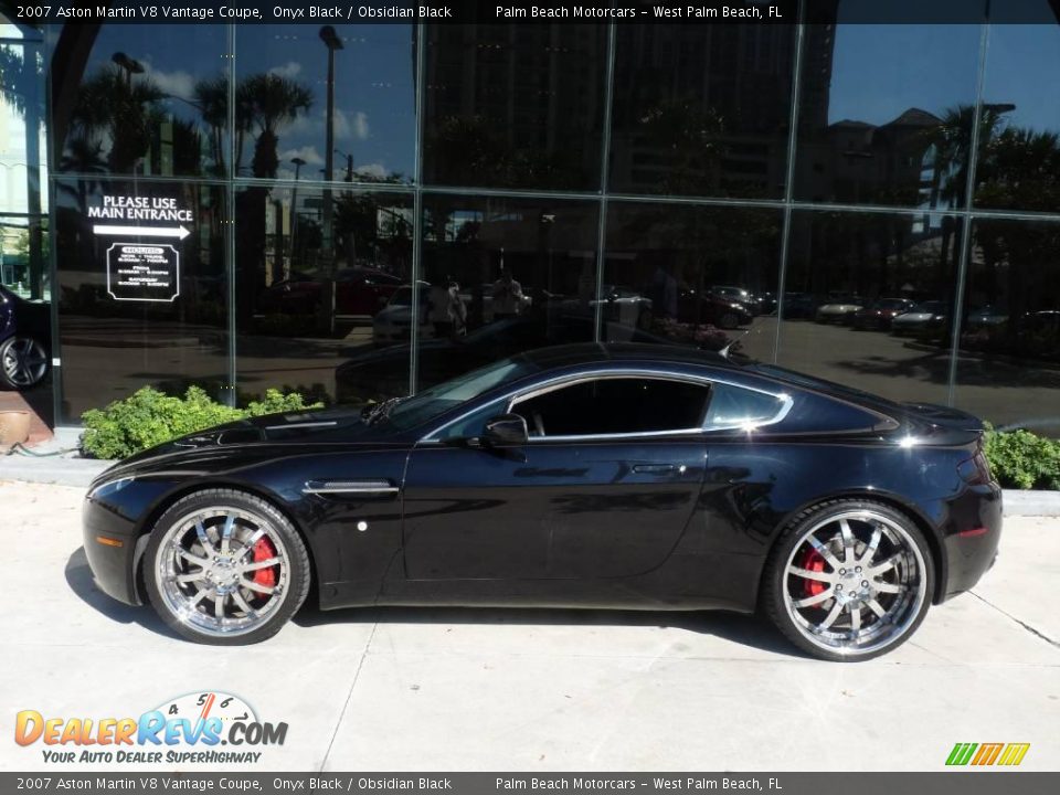 2007 Aston Martin V8 Vantage Coupe Onyx Black / Obsidian Black Photo #2