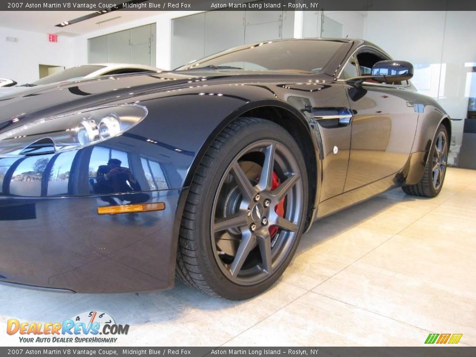 2007 Aston Martin V8 Vantage Coupe Midnight Blue / Red Fox Photo #8