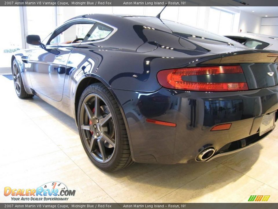 2007 Aston Martin V8 Vantage Coupe Midnight Blue / Red Fox Photo #9