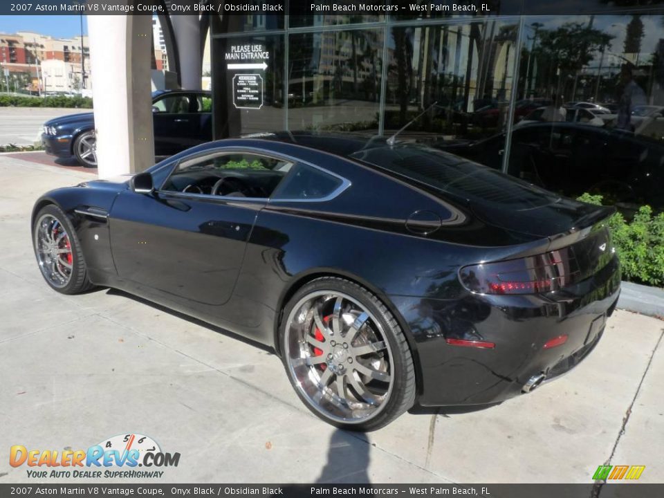2007 Aston Martin V8 Vantage Coupe Onyx Black / Obsidian Black Photo #3