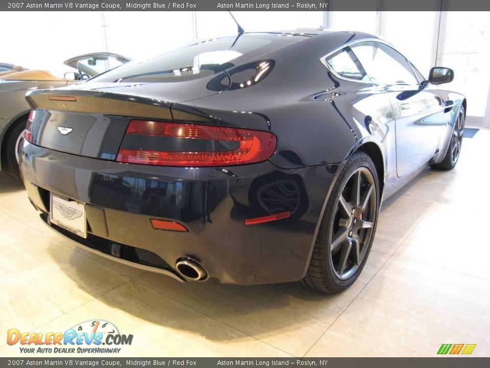 2007 Aston Martin V8 Vantage Coupe Midnight Blue / Red Fox Photo #11
