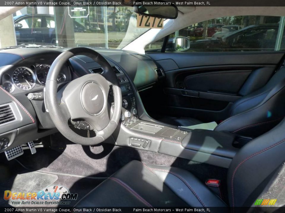 2007 Aston Martin V8 Vantage Coupe Onyx Black / Obsidian Black Photo #5