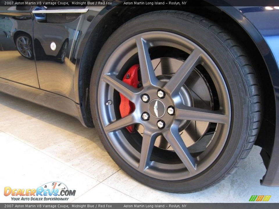 2007 Aston Martin V8 Vantage Coupe Midnight Blue / Red Fox Photo #12