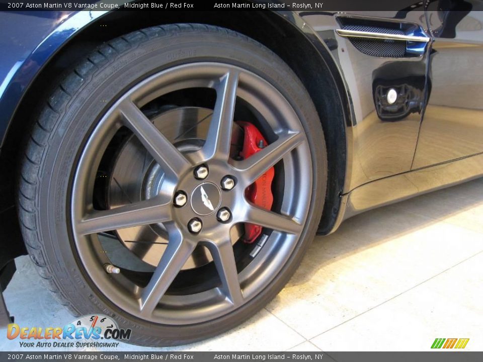 2007 Aston Martin V8 Vantage Coupe Midnight Blue / Red Fox Photo #13