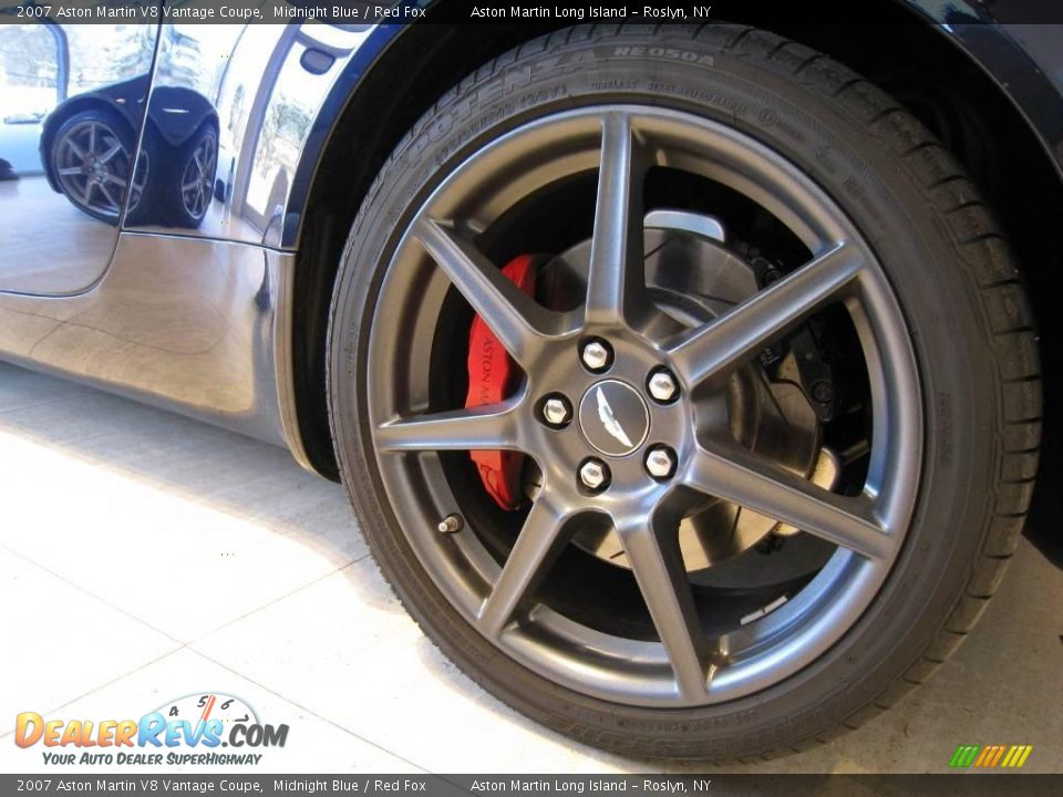2007 Aston Martin V8 Vantage Coupe Midnight Blue / Red Fox Photo #14