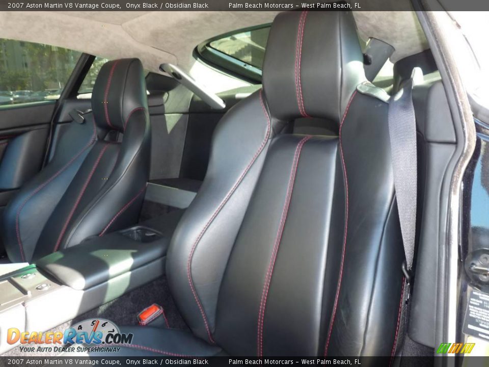 2007 Aston Martin V8 Vantage Coupe Onyx Black / Obsidian Black Photo #8
