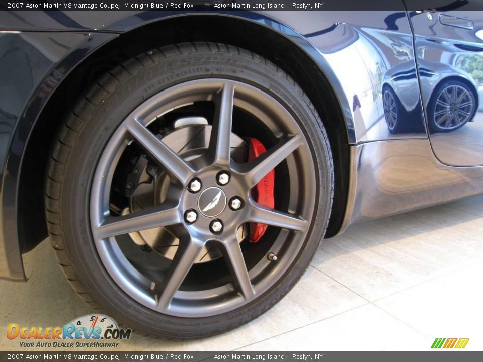 2007 Aston Martin V8 Vantage Coupe Midnight Blue / Red Fox Photo #15
