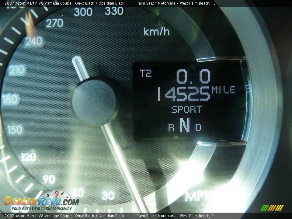 2007 Aston Martin V8 Vantage Coupe Onyx Black / Obsidian Black Photo #10