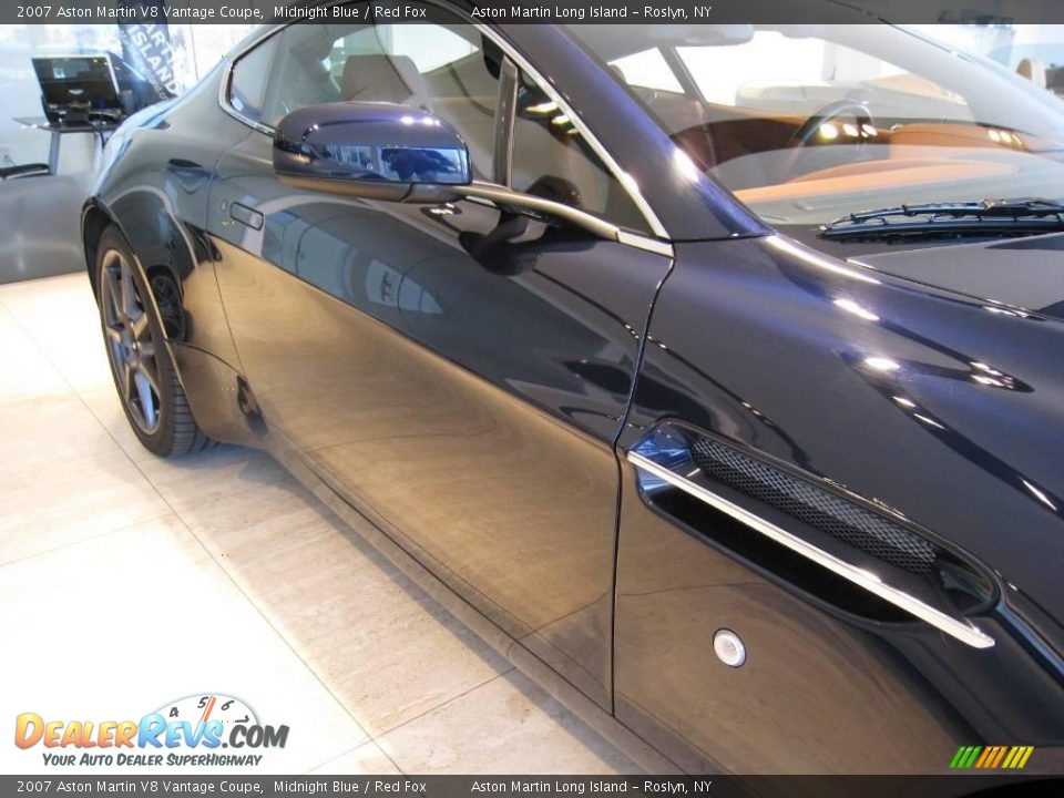 2007 Aston Martin V8 Vantage Coupe Midnight Blue / Red Fox Photo #16