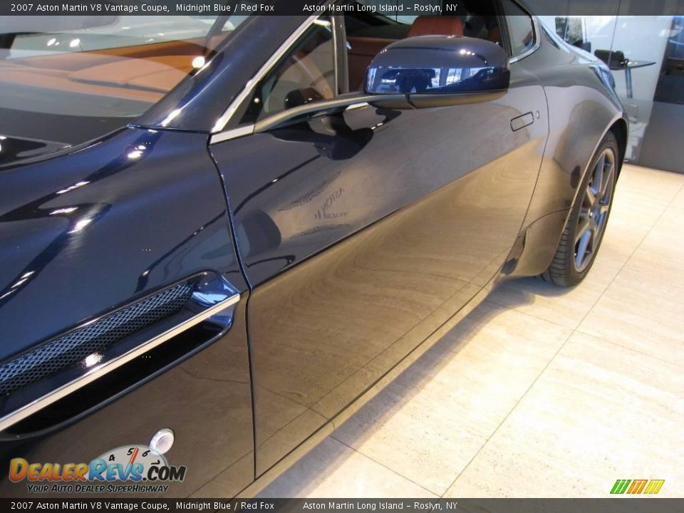 2007 Aston Martin V8 Vantage Coupe Midnight Blue / Red Fox Photo #17