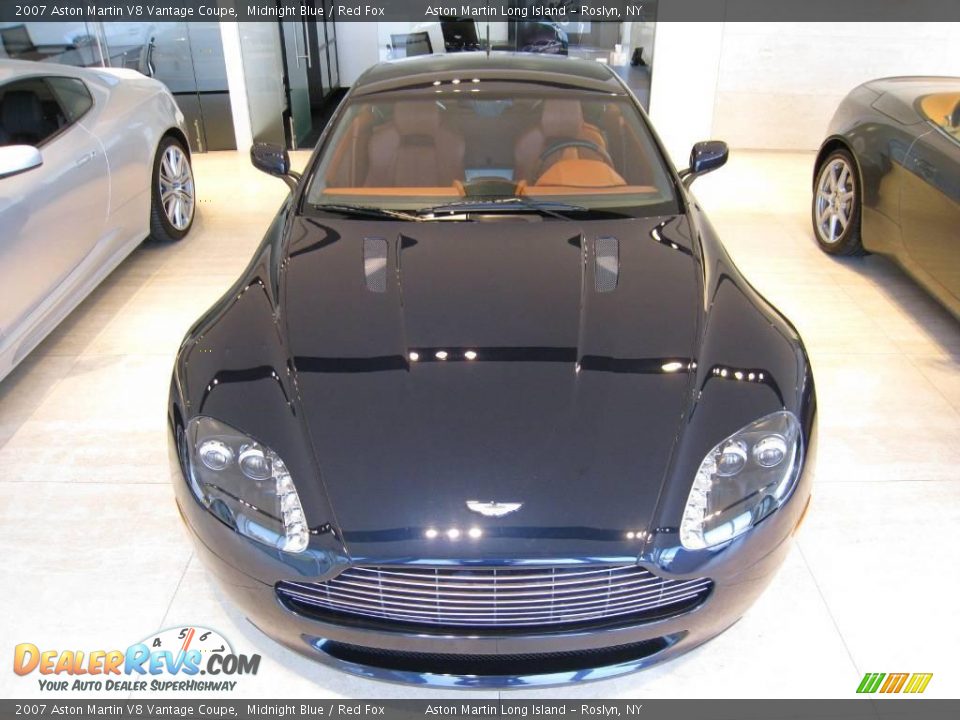 2007 Aston Martin V8 Vantage Coupe Midnight Blue / Red Fox Photo #19