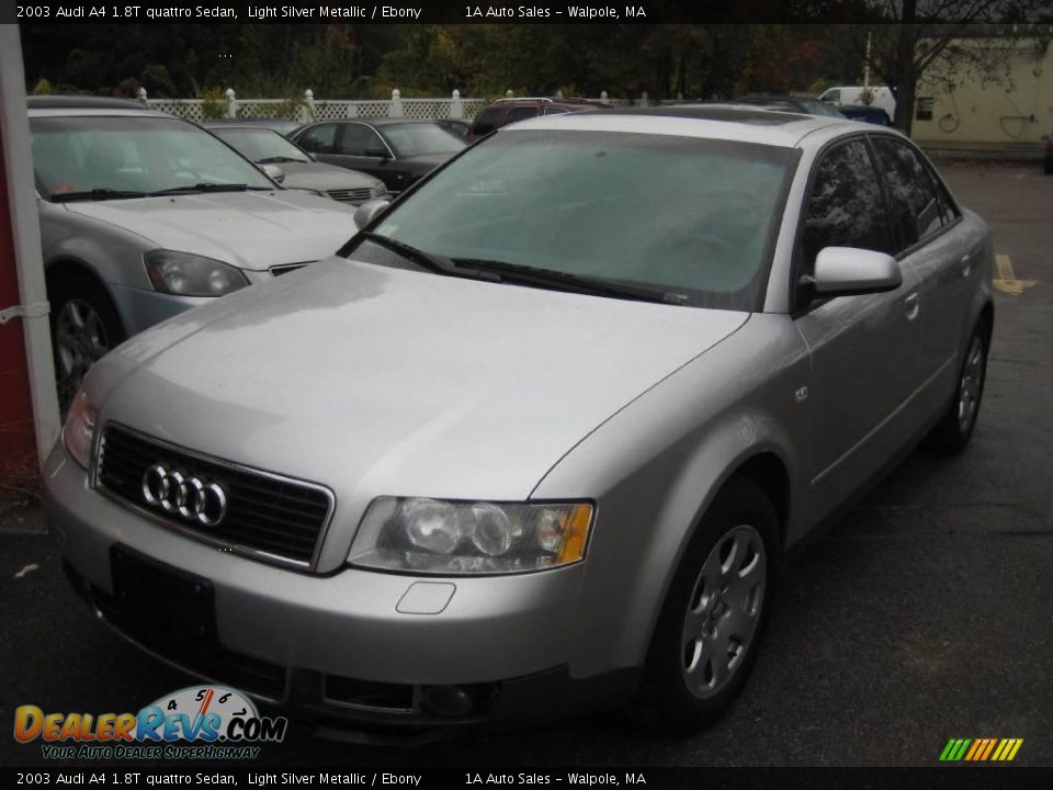 2003 Audi A4 1.8T quattro Sedan Light Silver Metallic / Ebony Photo #1