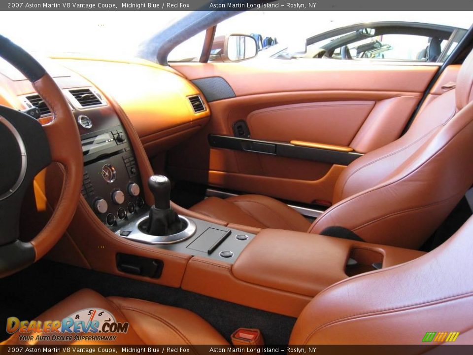 2007 Aston Martin V8 Vantage Coupe Midnight Blue / Red Fox Photo #21