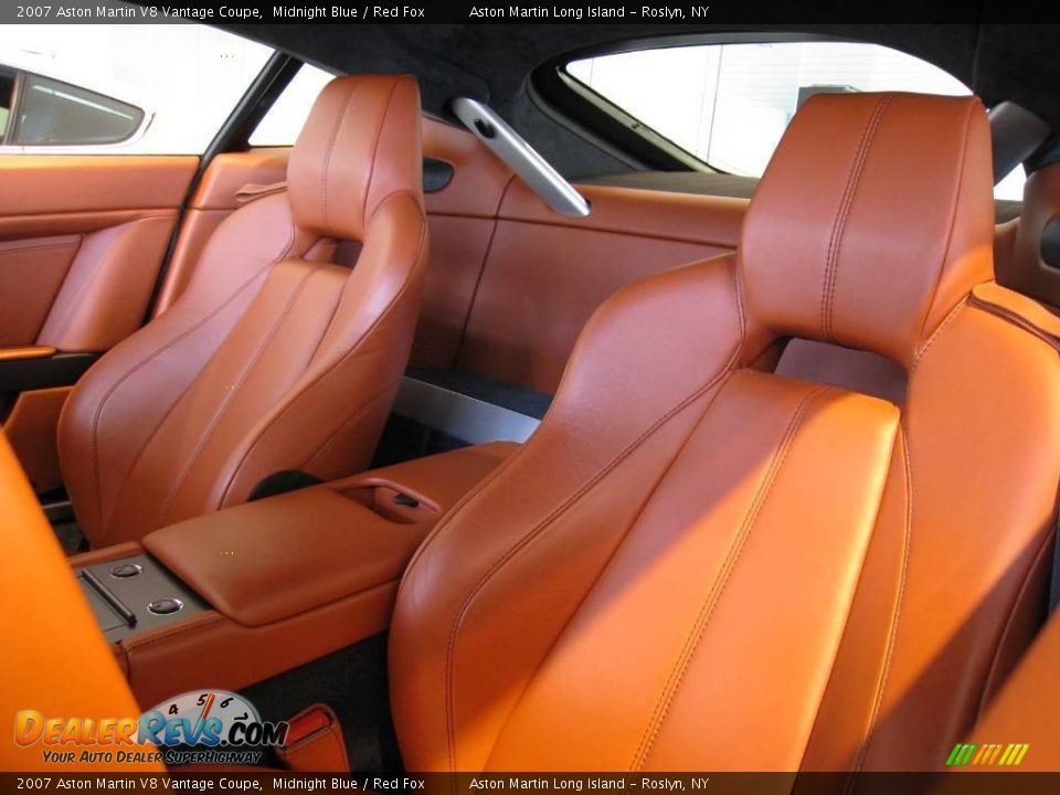 2007 Aston Martin V8 Vantage Coupe Midnight Blue / Red Fox Photo #22