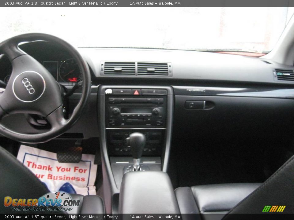 2003 Audi A4 1.8T quattro Sedan Light Silver Metallic / Ebony Photo #5