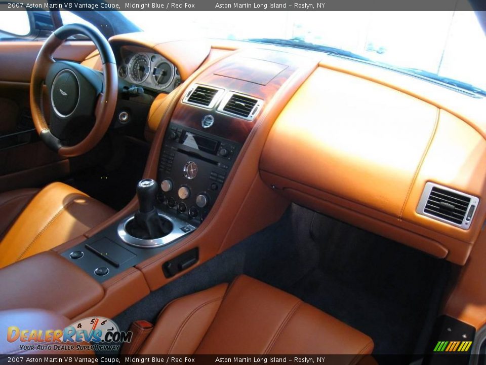 2007 Aston Martin V8 Vantage Coupe Midnight Blue / Red Fox Photo #24