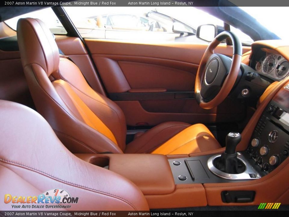 2007 Aston Martin V8 Vantage Coupe Midnight Blue / Red Fox Photo #25