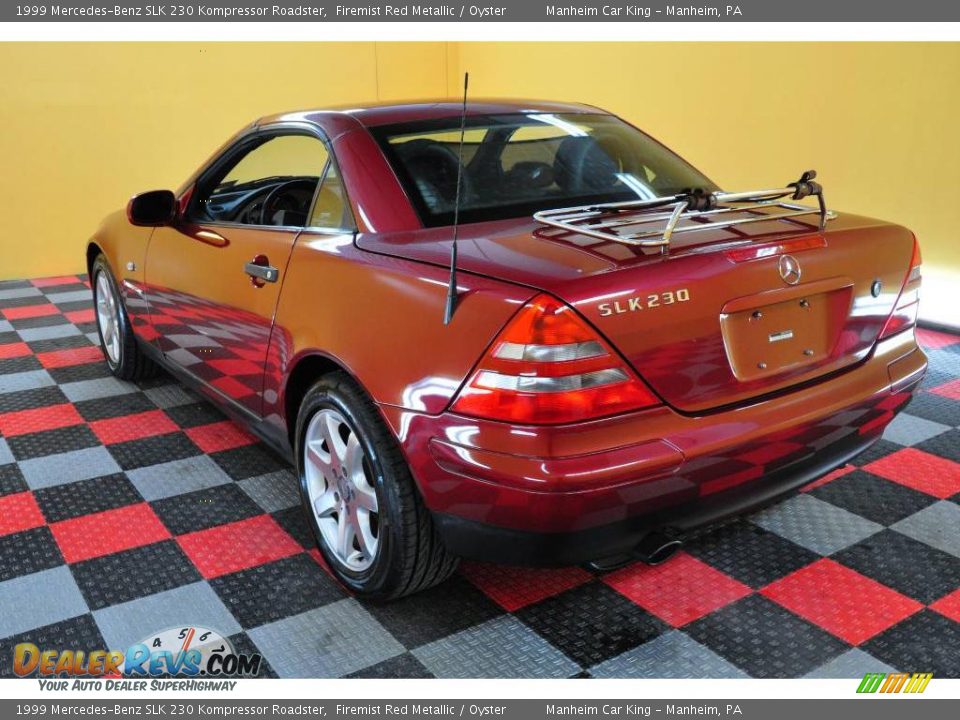 1999 Mercedes-Benz SLK 230 Kompressor Roadster Firemist Red Metallic / Oyster Photo #4