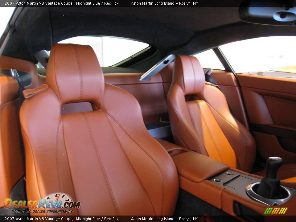 2007 Aston Martin V8 Vantage Coupe Midnight Blue / Red Fox Photo #26