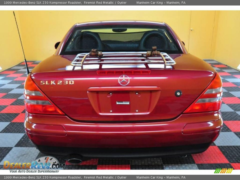 1999 Mercedes-Benz SLK 230 Kompressor Roadster Firemist Red Metallic / Oyster Photo #5