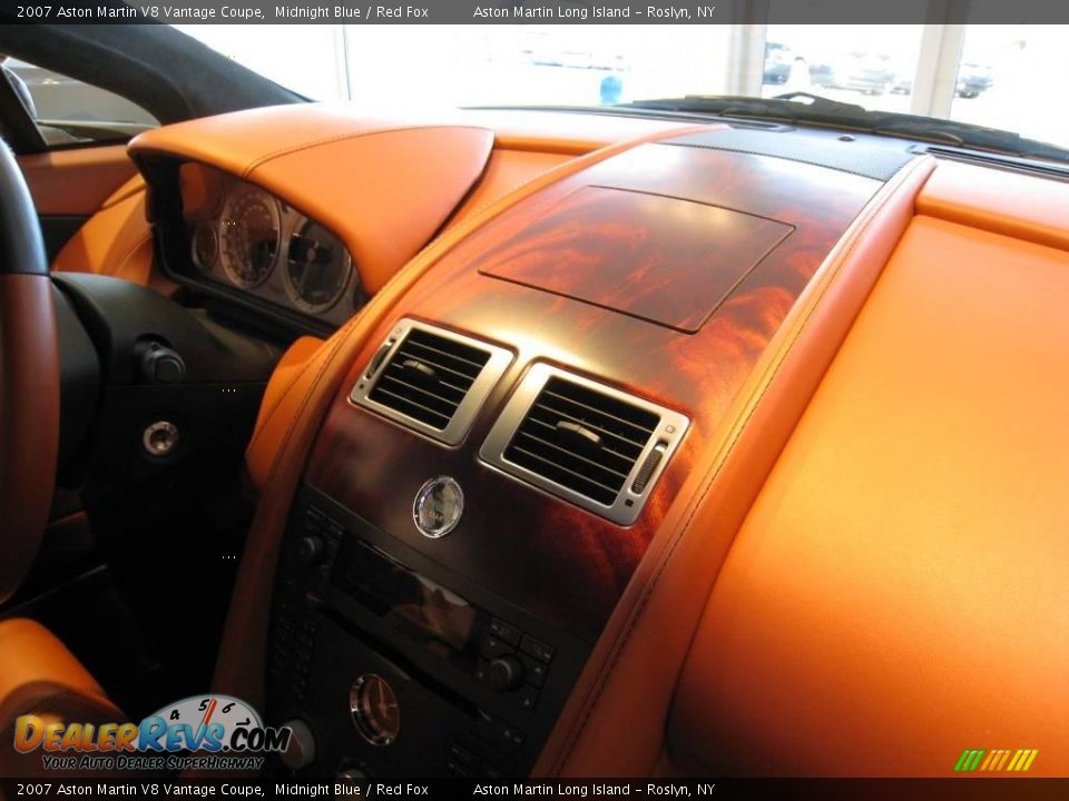 2007 Aston Martin V8 Vantage Coupe Midnight Blue / Red Fox Photo #27