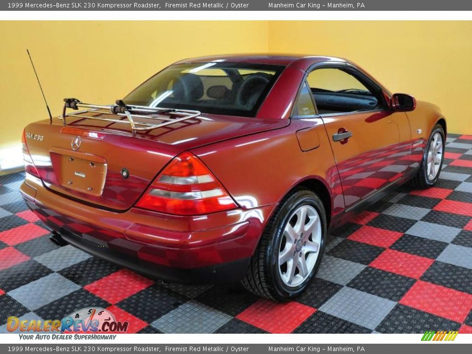 1999 Mercedes-Benz SLK 230 Kompressor Roadster Firemist Red Metallic / Oyster Photo #6