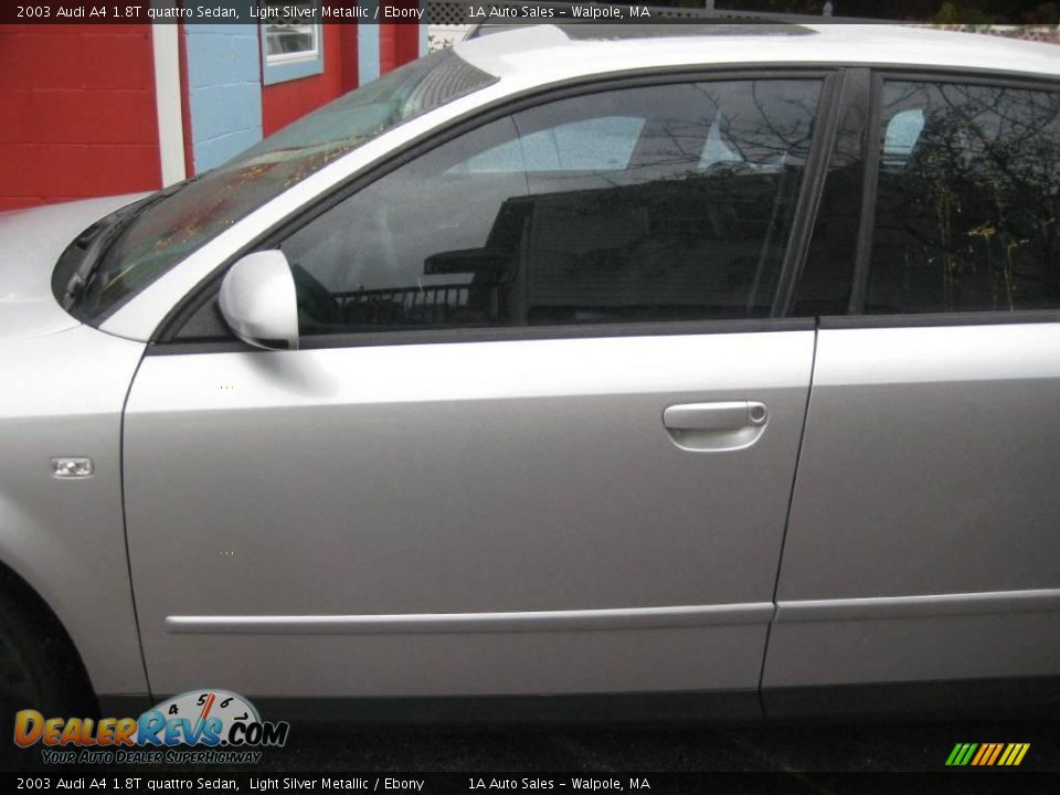 2003 Audi A4 1.8T quattro Sedan Light Silver Metallic / Ebony Photo #9