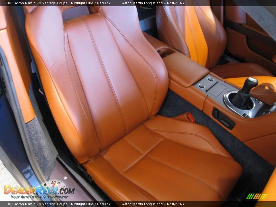 2007 Aston Martin V8 Vantage Coupe Midnight Blue / Red Fox Photo #28