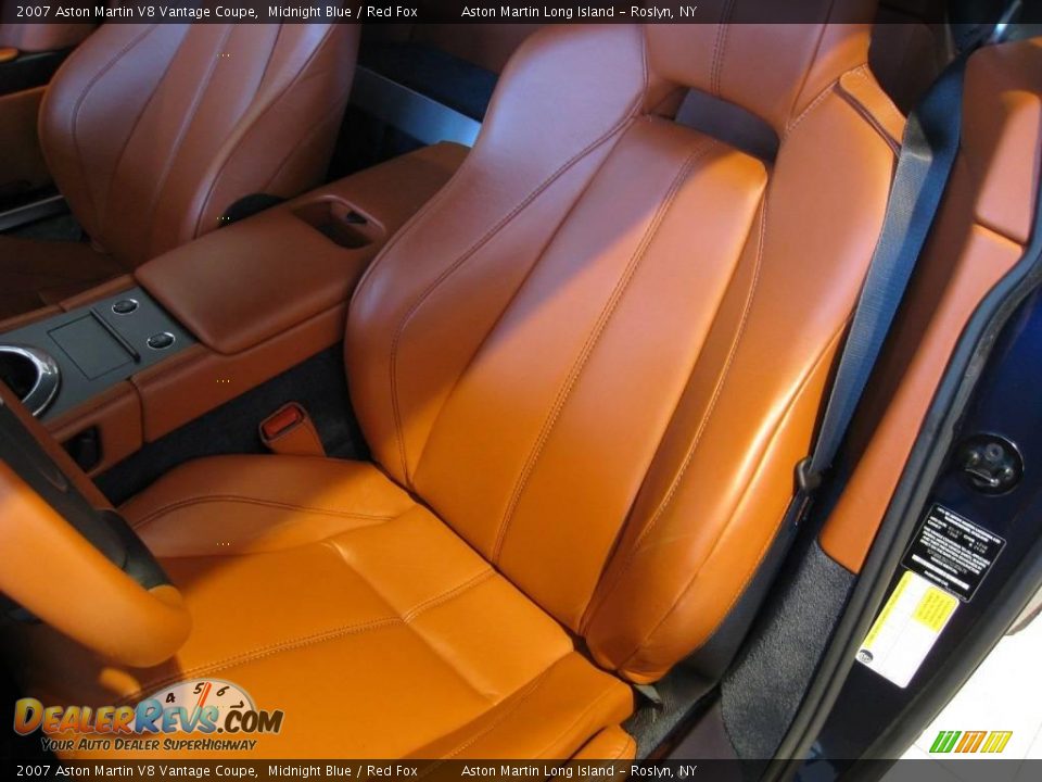 2007 Aston Martin V8 Vantage Coupe Midnight Blue / Red Fox Photo #29