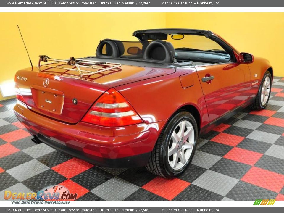 1999 Mercedes-Benz SLK 230 Kompressor Roadster Firemist Red Metallic / Oyster Photo #8