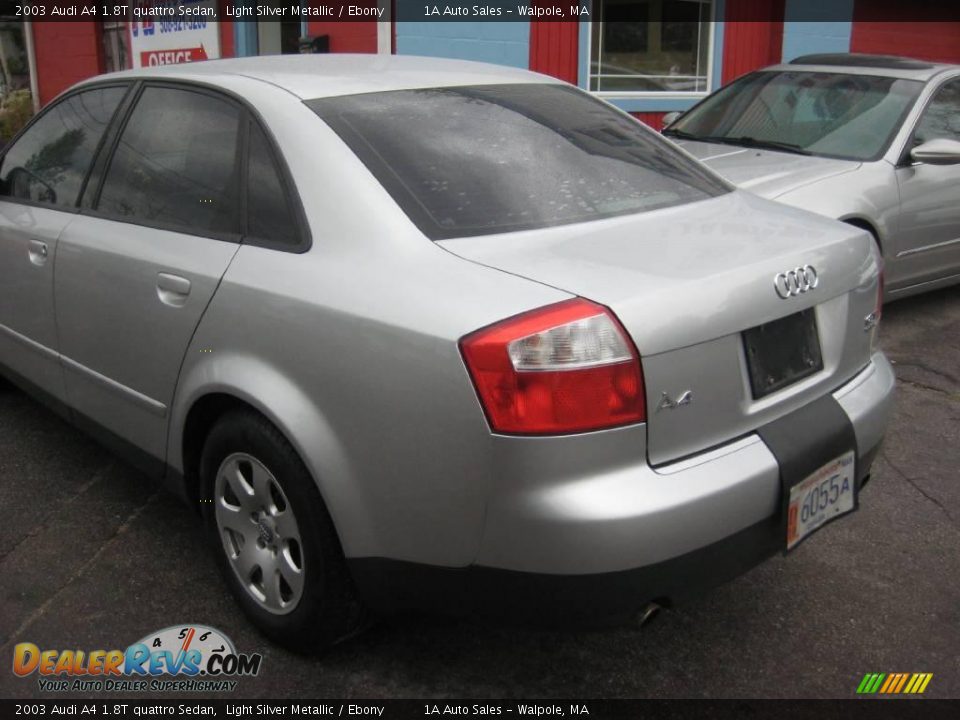 2003 Audi A4 1.8T quattro Sedan Light Silver Metallic / Ebony Photo #11