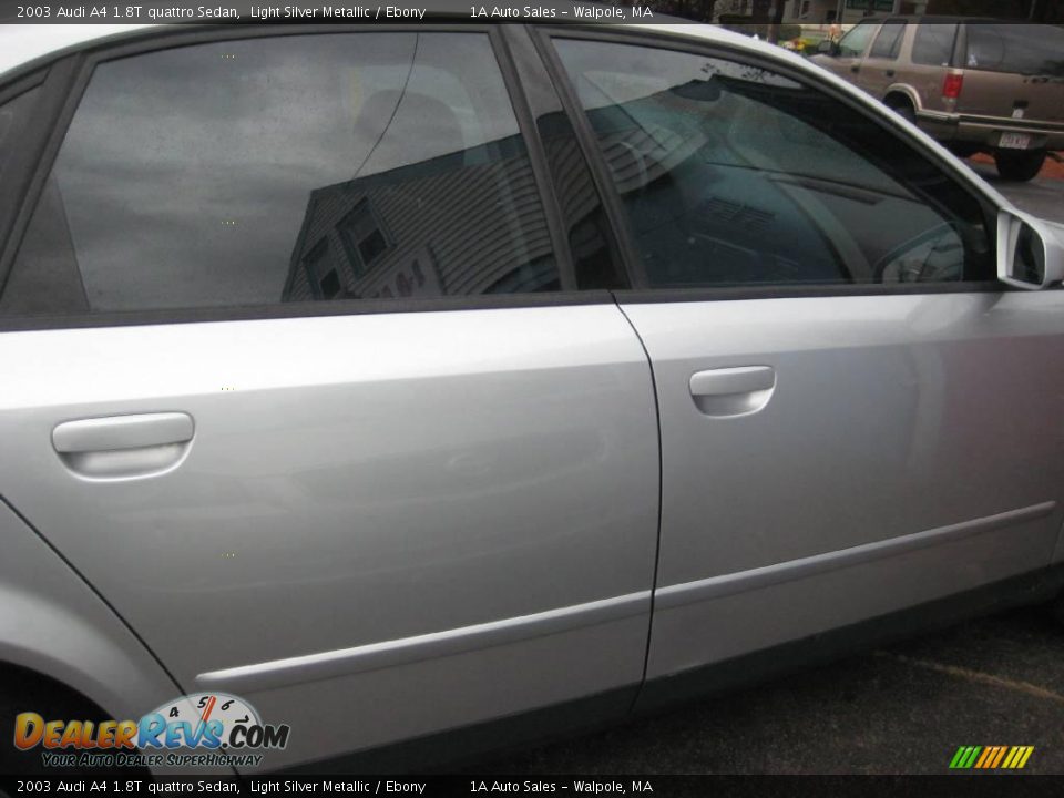 2003 Audi A4 1.8T quattro Sedan Light Silver Metallic / Ebony Photo #15