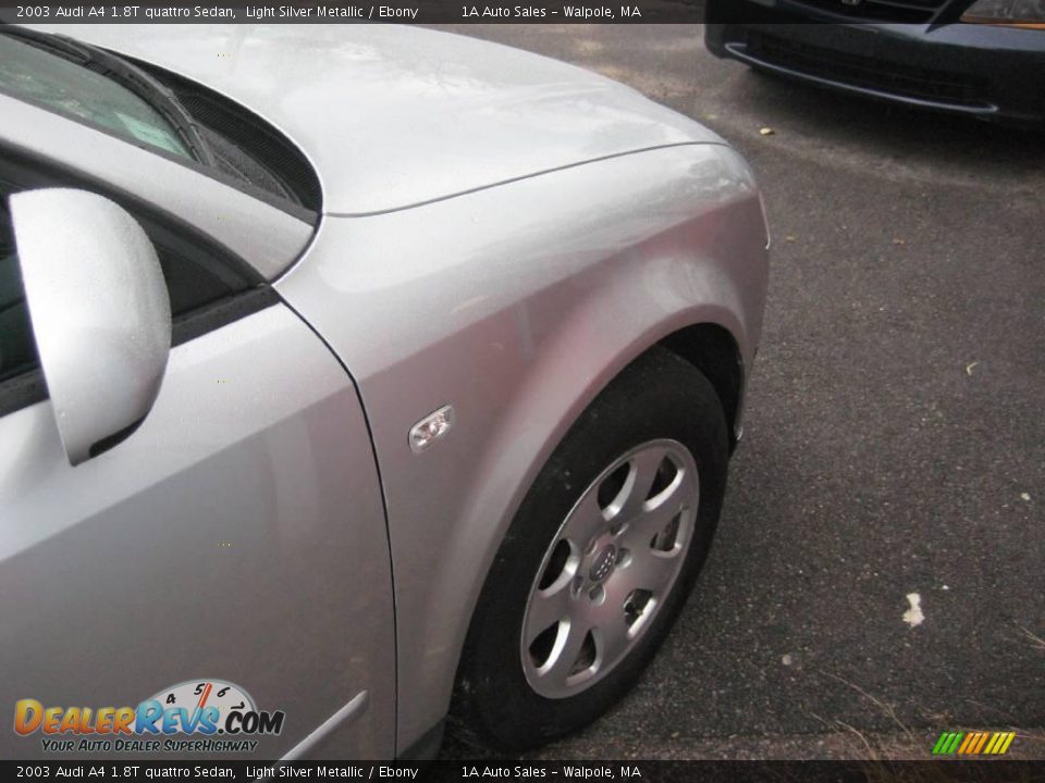 2003 Audi A4 1.8T quattro Sedan Light Silver Metallic / Ebony Photo #16