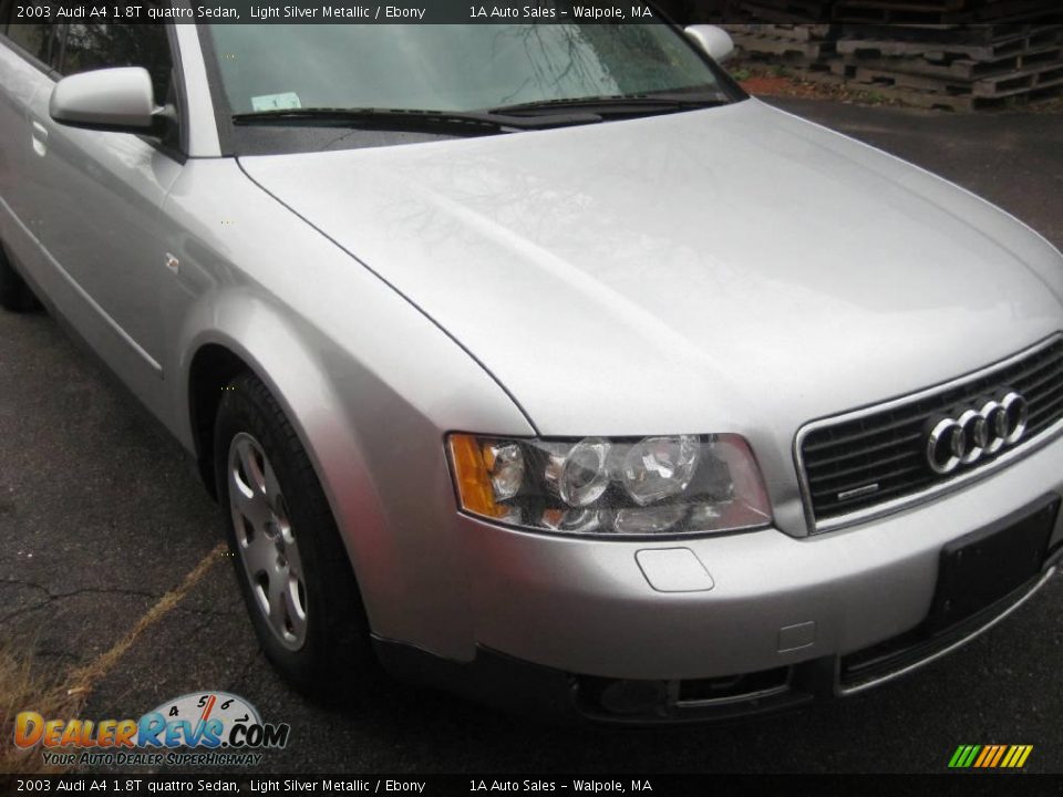 2003 Audi A4 1.8T quattro Sedan Light Silver Metallic / Ebony Photo #17