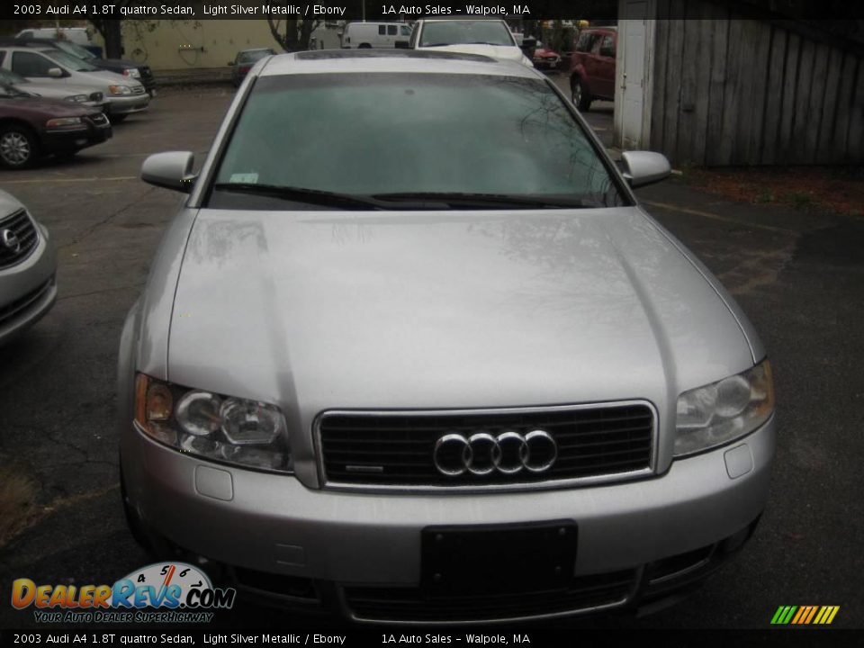 2003 Audi A4 1.8T quattro Sedan Light Silver Metallic / Ebony Photo #18