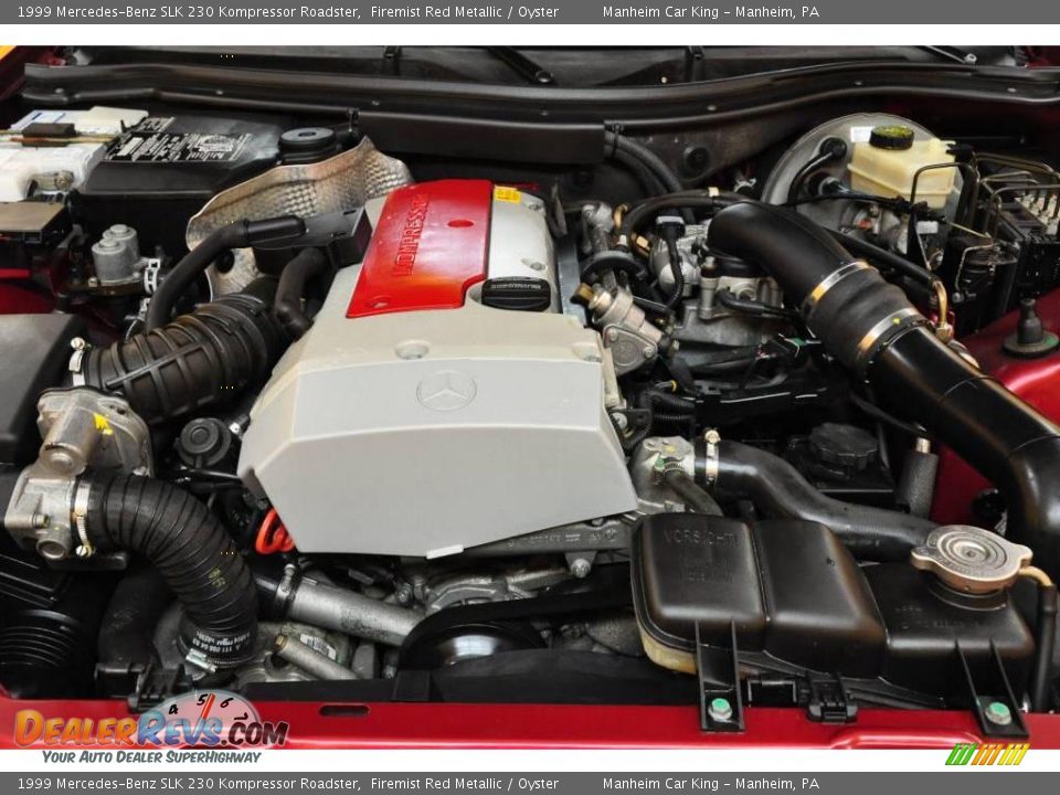 1999 Mercedes-Benz SLK 230 Kompressor Roadster Firemist Red Metallic / Oyster Photo #17