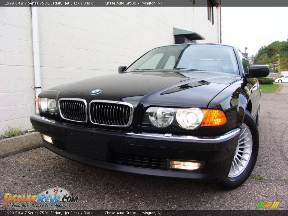 1999 BMW 7 Series 750iL Sedan Jet Black / Black Photo #1