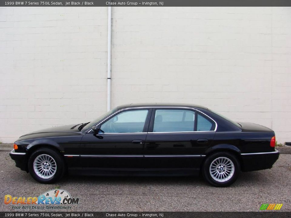 1999 BMW 7 Series 750iL Sedan Jet Black / Black Photo #2