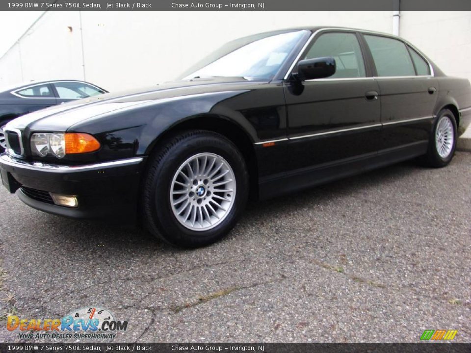1999 BMW 7 Series 750iL Sedan Jet Black / Black Photo #7