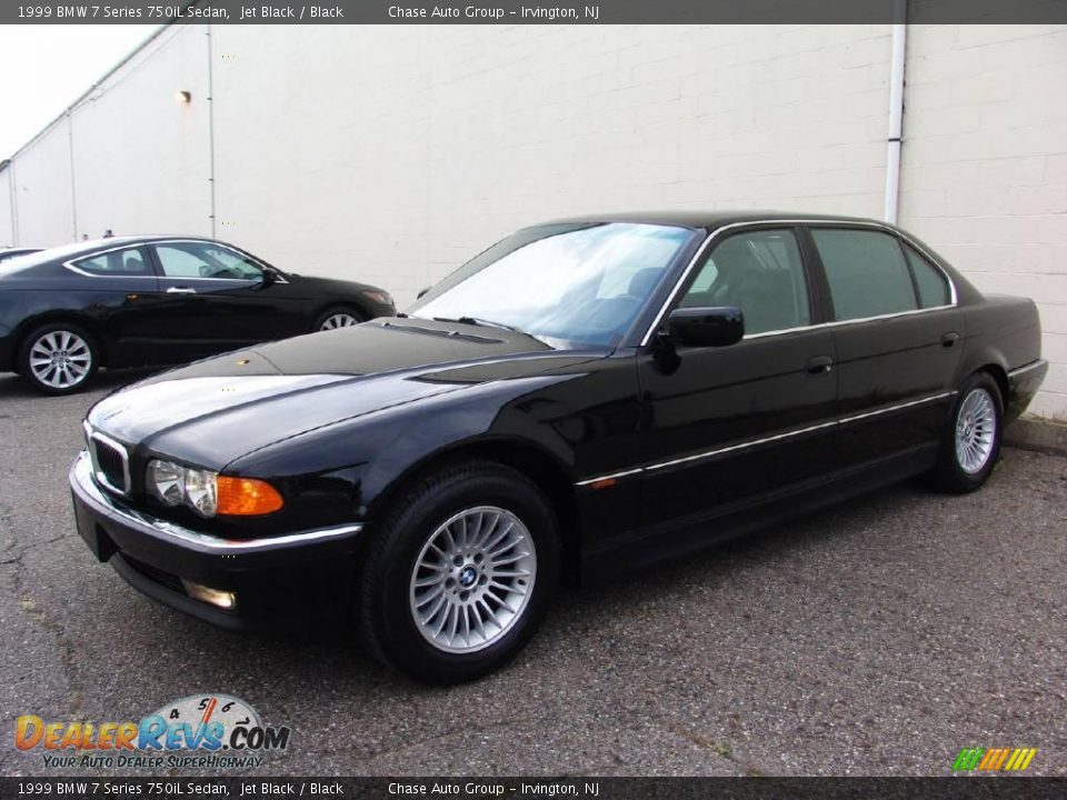 1999 BMW 7 Series 750iL Sedan Jet Black / Black Photo #8