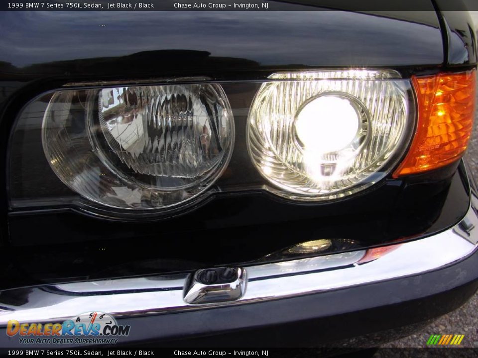 1999 BMW 7 Series 750iL Sedan Jet Black / Black Photo #9