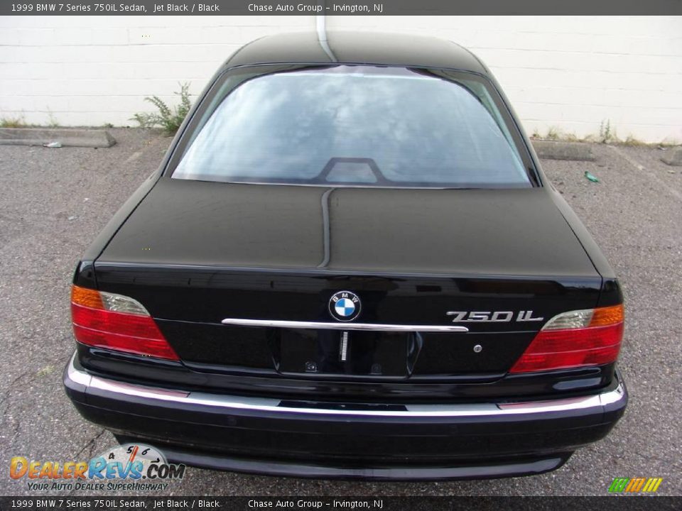 1999 BMW 7 Series 750iL Sedan Jet Black / Black Photo #11
