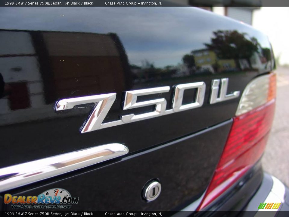 1999 BMW 7 Series 750iL Sedan Jet Black / Black Photo #12