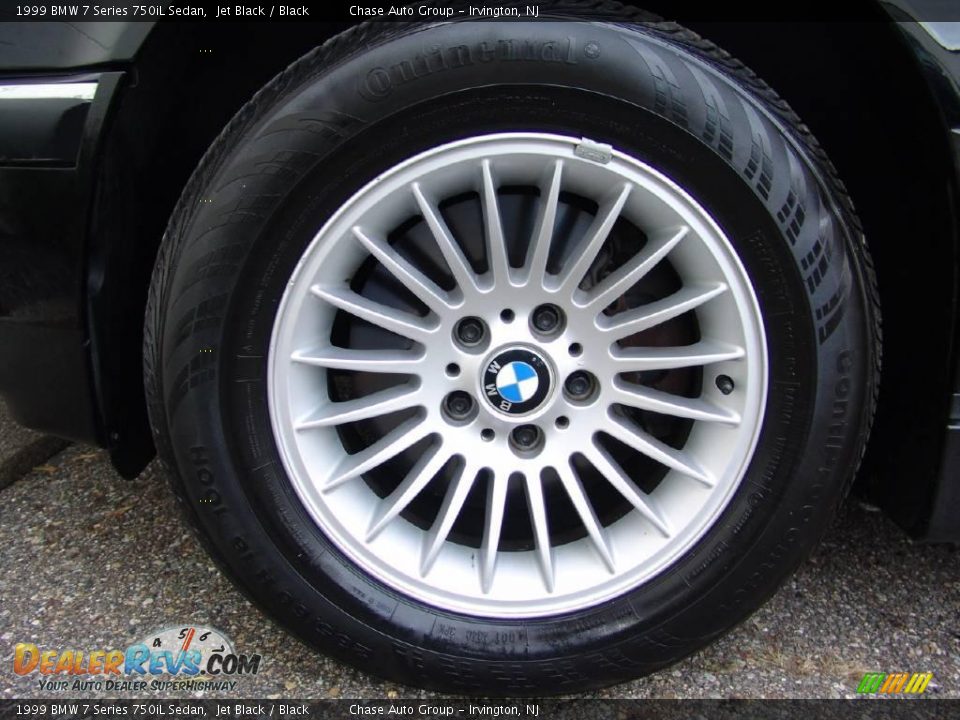 1999 BMW 7 Series 750iL Sedan Jet Black / Black Photo #15