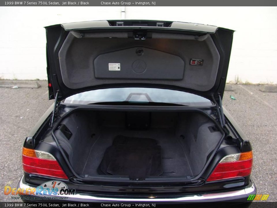 1999 BMW 7 Series 750iL Sedan Jet Black / Black Photo #16