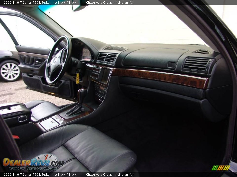 1999 BMW 7 Series 750iL Sedan Jet Black / Black Photo #24