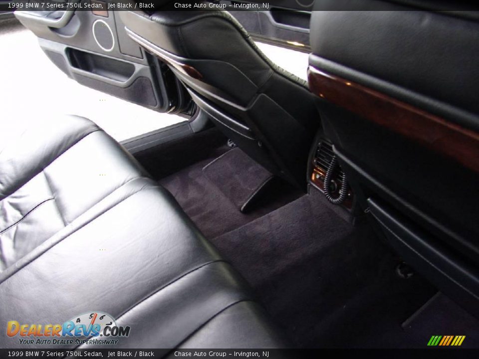 1999 BMW 7 Series 750iL Sedan Jet Black / Black Photo #27